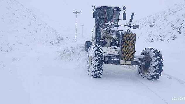 Elazığ'da Yoğun Kar Yağışı: 482 Köy Yolu Kapandı