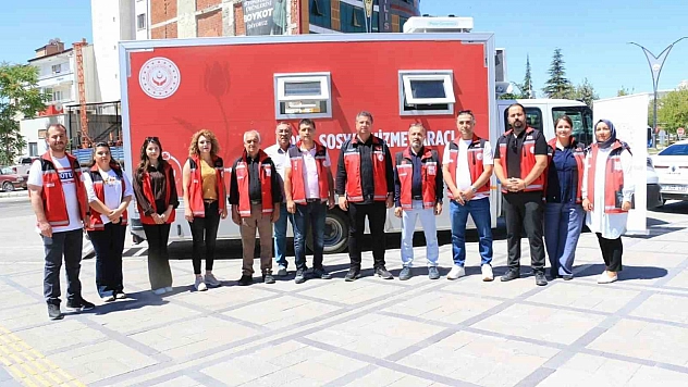 Mobil Sosyal Hizmet Aracı Elazığ'da Hizmete Başladı
