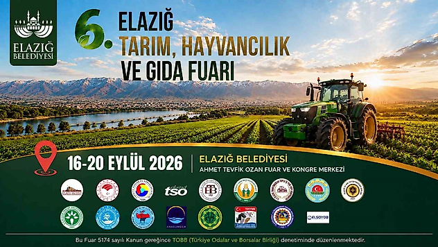 Elazığ'da Tarım, Hayvancılık ve Gıda Fuarı Gerçekleştirilecek