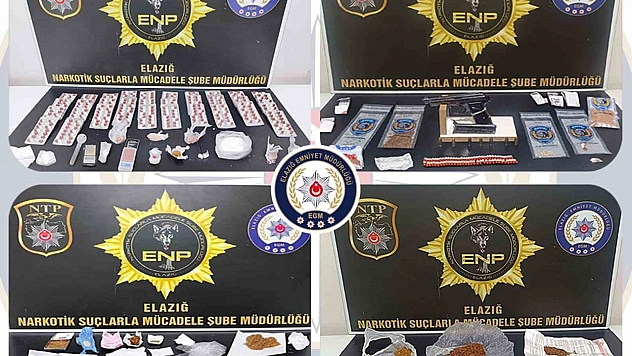 Elazığ'da Uyuşturucu Operasyonu: 14 Tutuklama