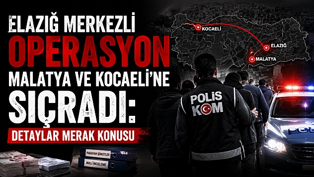Elazığ Merkezli Operasyon Malatya ve Kocaeli'ne Sıçradı: Detaylar Merak Konusu