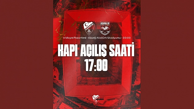 Elazığspor Kulübü'nden Taraftara Erken Giriş Çağrısı
