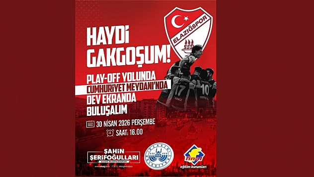 Elazığspor Maçı İçin Dev Ekran Kurulacak