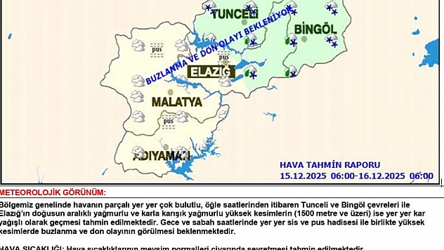 Meteoroloji'den uyarı: Yüksek bölgelerde kar yağışı bekleniyor.