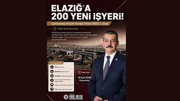 Milletvekili Keleş: 'Çamyatağı Küçük Sanayi Sitesi'nde İhale Tarihi Kesinleşti'
