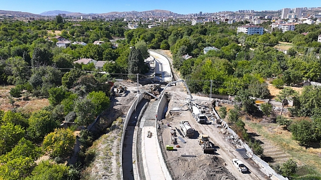 Şorşor Deresi'nde yürütülen taşkın koruma çalışmaları tamamlanma aşamasına ulaştı