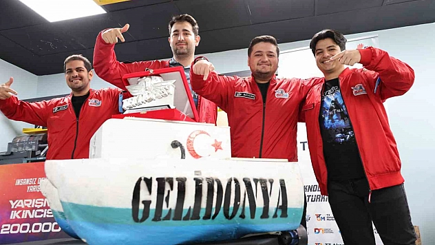 Tam otonom su üstü deniz aracıyla 284 takım arasında Türkiye ikincisi olundu.