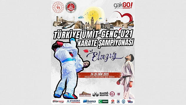 Türkiye Ümit-Genç-U21 Karate Şampiyonası Elazığ'da!