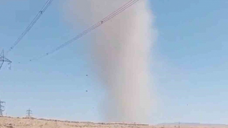 Elazığ'da Hortum Paniği Kameralara Yansıdı
