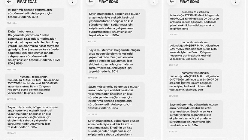Ataşehir Mahallesinde Elektrik Çilesi