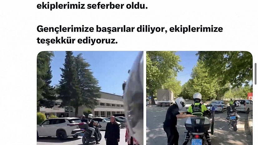 Elazığ Polisi Sınava Geç Kalan Öğrencileri Yetiştirdi