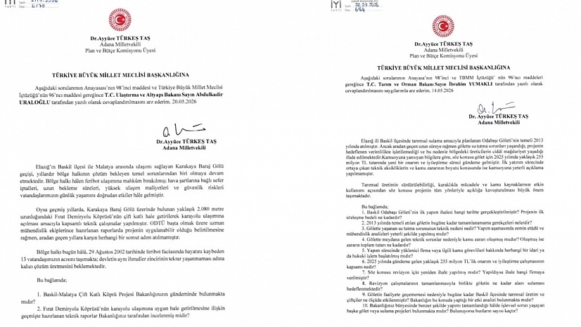 İYİ Parti Milletvekili Ayyüce Türkeş Taş, Baskil-Malatya Ulaşım Sorununu TBMM Gündemine Taşıdı