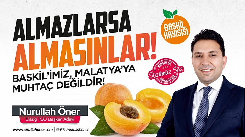 Öner: 'Almazlarsa Almasınlar Baskilimiz Malatya'ya Muhtaç Değildir. '