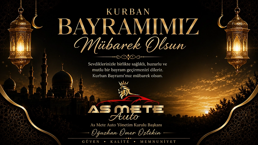 As Mete Auto'dan Kurban Bayramı Tebrik Mesajı