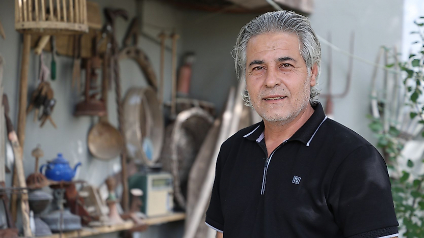 Asırlık Tarım Aletleriyle Bahçesini Açık Hava Müzesine Çevirdi