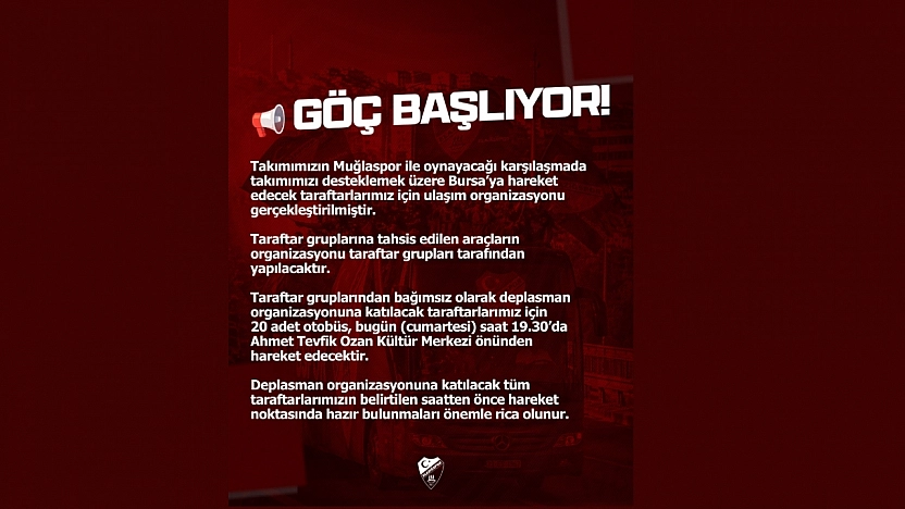 Büyük Final İçin Elazığspor Taraftarı Bursa'ya Akın Ediyor
