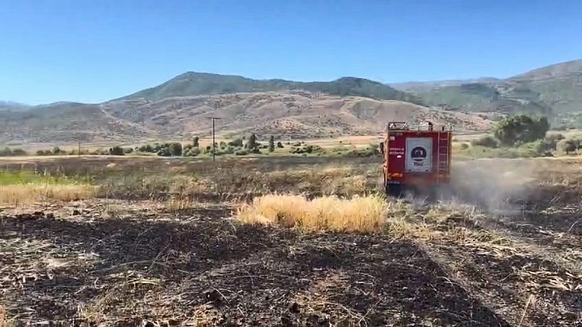 Elazığ'da Çıkan Arazi Yangını Korkuttu