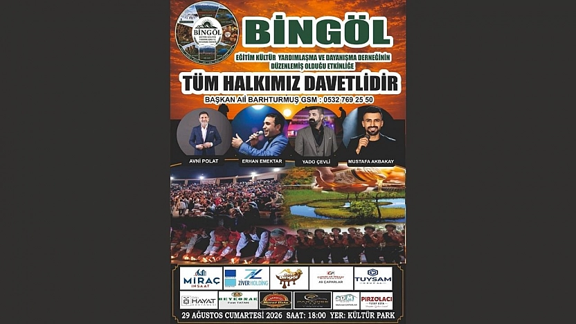 Elazığ'da Bingöl Rüzgarı Esecek: Geleneksel Tanıtım ve Dayanışma Gecesi 29 Ağustos'ta!