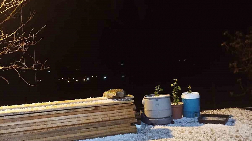 Elazığ'da Dolu Etkili Oldu