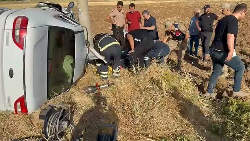 Elazığ'da Otomobil Devrildi: 2 Kişi Yaralandı