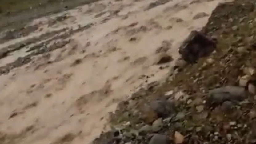 Elazığ'da Şiddetli Yağış Sele Neden Oldu