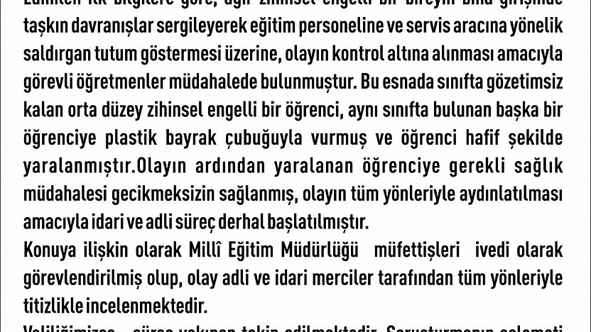 Şiddet İddiaları Sonrası Rehabilitasyon Merkezine Soruşturma
