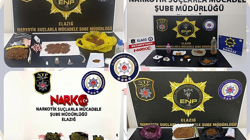 Elazığ'da Uyuşturucu Operasyonunda 30 Kişi Tutuklandı