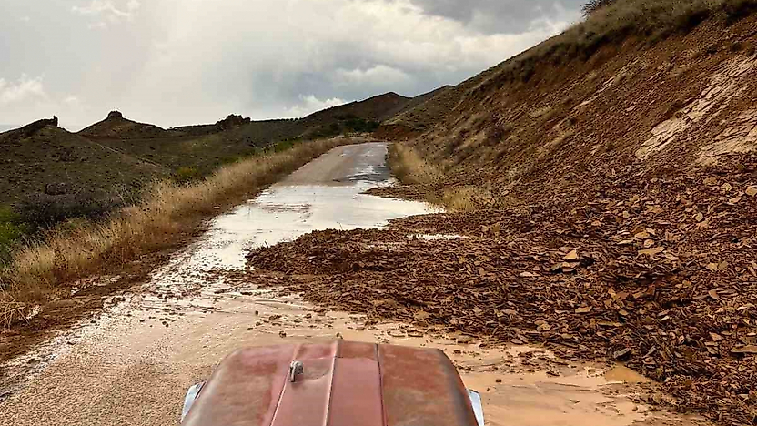 Elazığ'da Yağış Sonrası Toprak Kayması