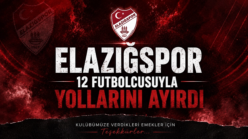 Elazığspor 12 Futbolcusuyla Yollarını Ayırdı