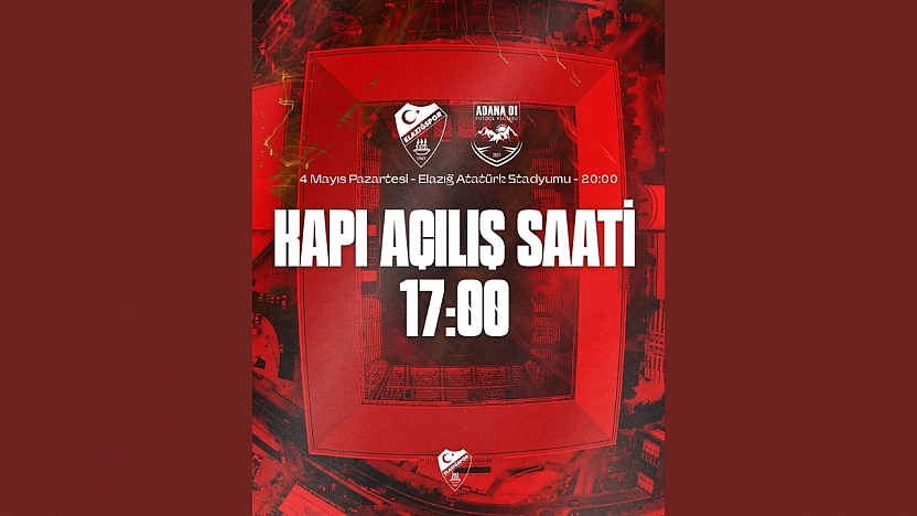 Elazığspor Kulübü'nden Taraftara Erken Giriş Çağrısı