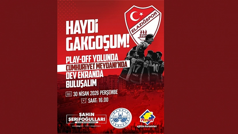 Elazığspor Maçı İçin Dev Ekran Kurulacak