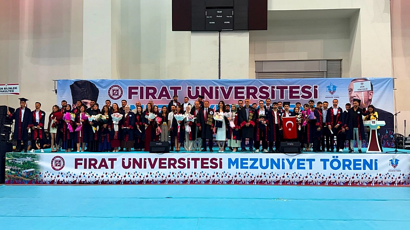 Fırat Üniversitesi'nde Fakülteler Genel Mezuniyet Töreni Coşkuyla Gerçekleştirildi
