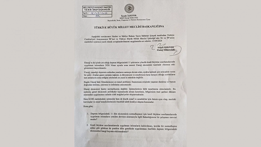Işıkver'den Deprem Bölgesindeki 11 İl İçin Kredi Desteği Talebi