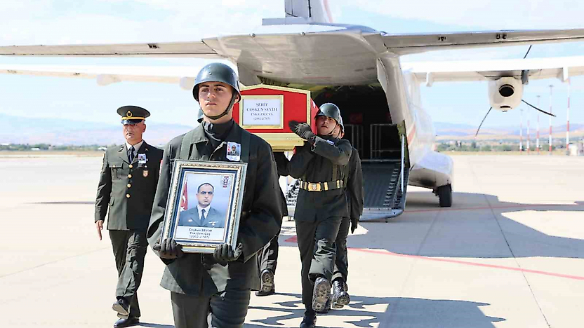 Kalp Krizi Sonucu Şehit Olan Uzman Çavuş Sevim'in Naaşı Elazığ'da