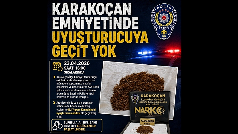 Karakoçan'da Uyuşturucuya Geçit Yok: 1 Gözaltı