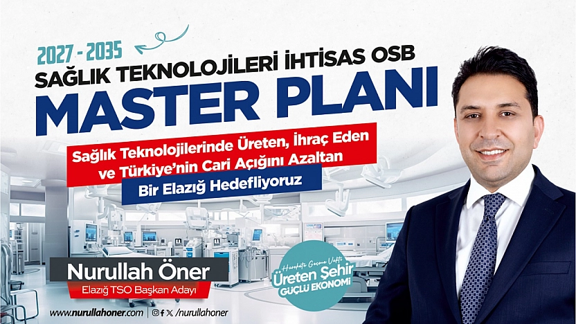 Nurullah Öner'den Elazığ İçin Büyük Vizyon