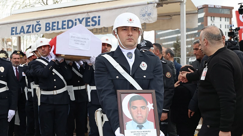 Şehit Polis Memuru Seçkin Yalçın Dualarla Son Yolculuğuna Uğurlandı