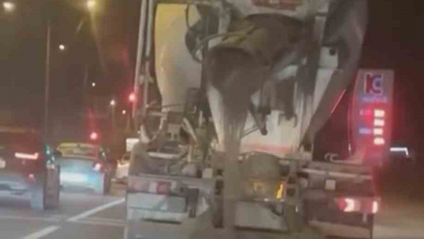 Yola Harç Döken Beton Mikseri Kamerada
