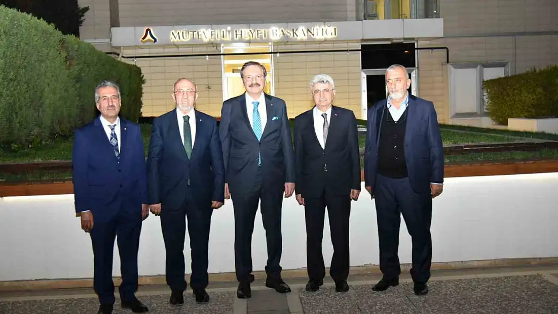 Başkan Dumandağ, TOBB Başkanı Hisarcıklıoğlu ile buluştu.