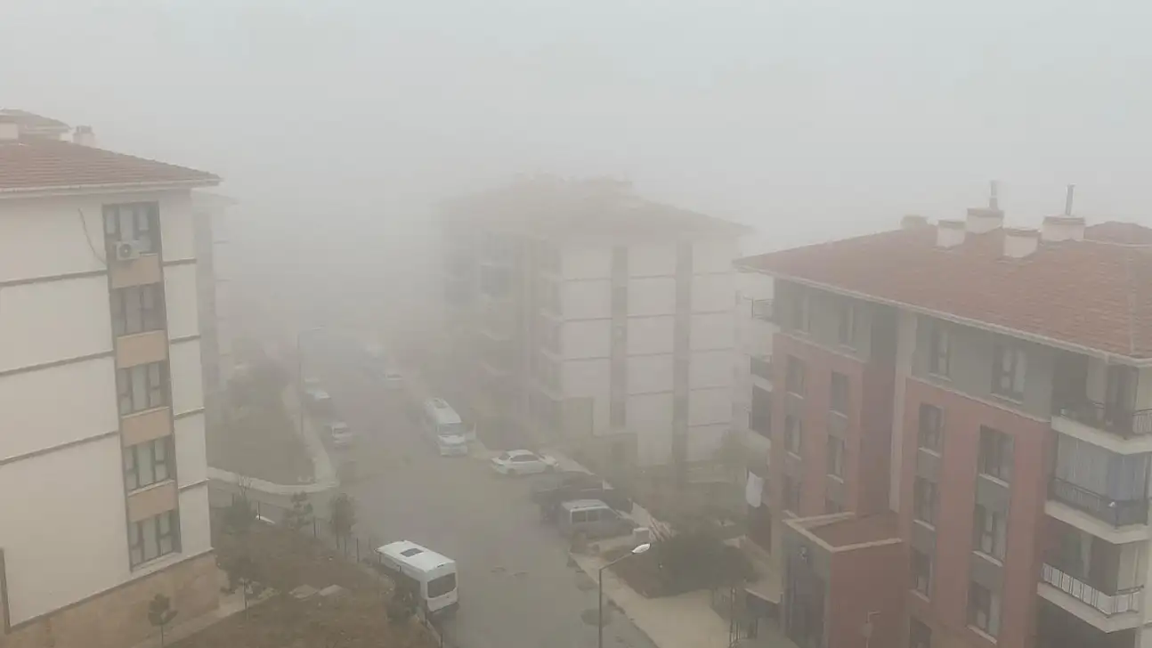 Elazığ'ın yüksek kesimlerinde sis etkili oldu.