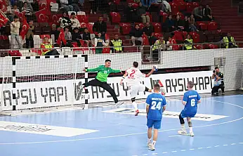 A Milli Erkek Hentbol Takımı, Güney Kıbrıs Rum Kesimi'ni mağlup ederek ikinci tura çıkmayı başardı