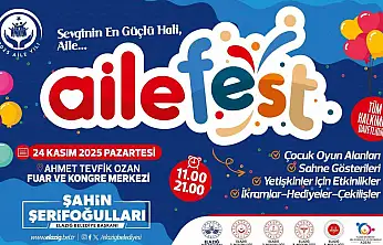 Elazığ'da Aile Festivali gerçekleştirilecek.
