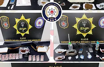 Elazığ'da Uyuşturucu ve Silah Operasyonunda 17 Kişi Tutuklandı