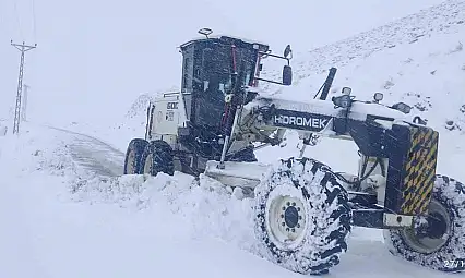 Elazığ'da 323 köy yolu ulaşıma kapalı durumda