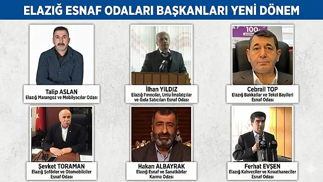 Elazığ Esnaf Odalarında Yeni Dönem