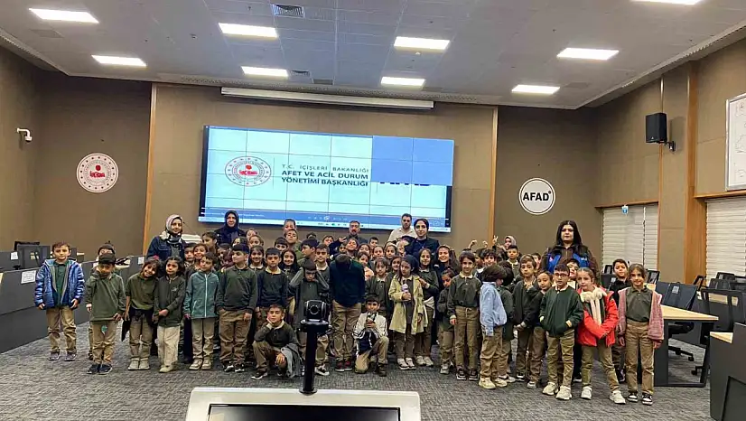 Elazığ'da öğrencilere yönelik afet farkındalık eğitimi verildi.