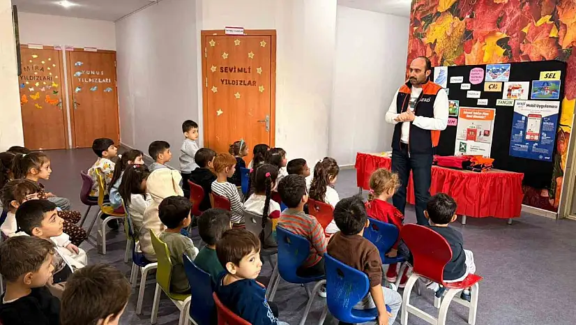 Elazığ'da öğrencilere yönelik afet farkındalık eğitimi verildi