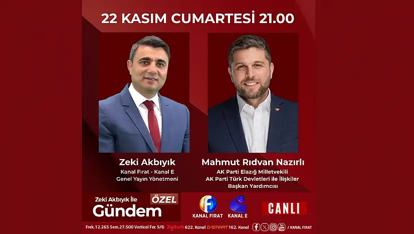 Nazırlı Bugün Kanal Fırat'ta