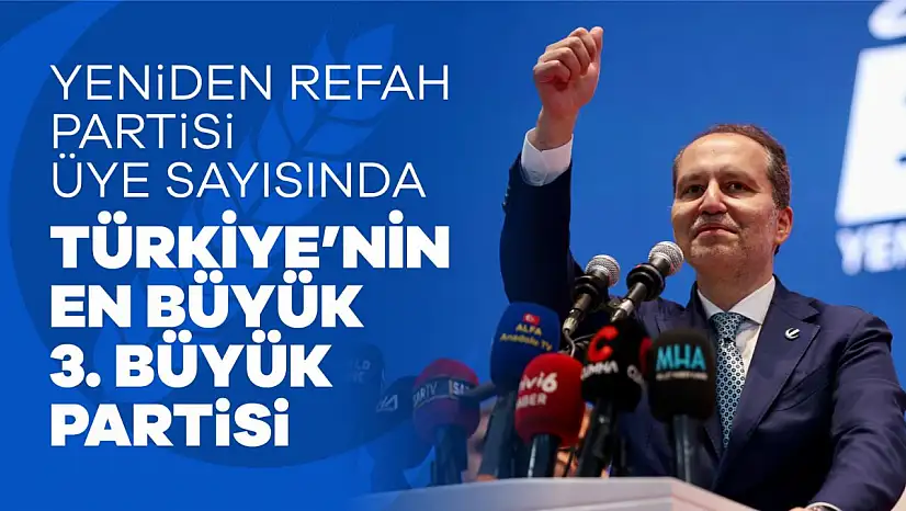 Yeniden Refah Partisi Üye Sayısında Büyük Artış