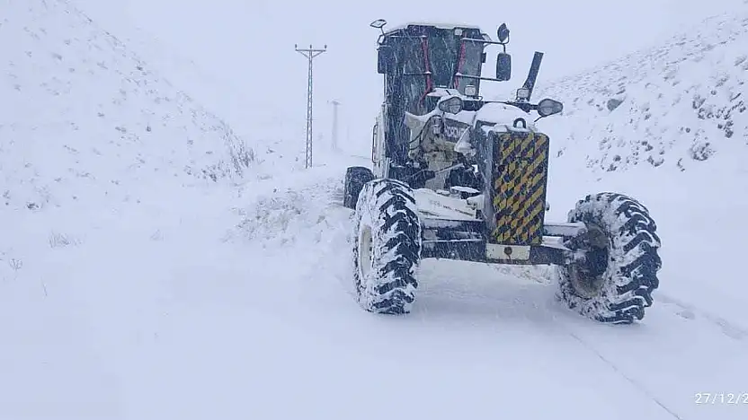 Elazığ'da Yoğun Kar Yağışı: 482 Köy Yolu Kapandı